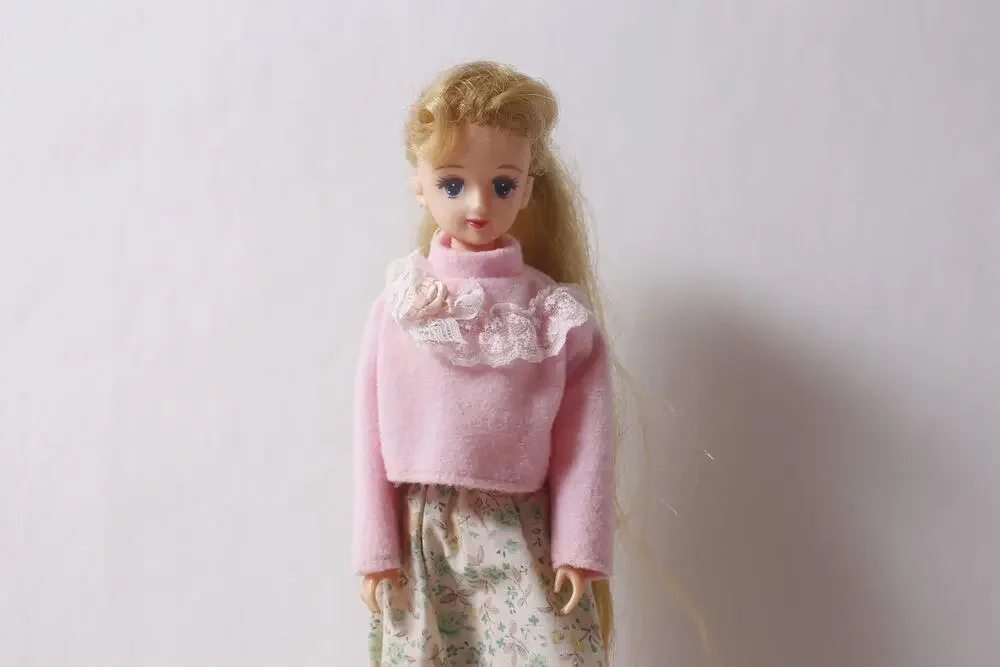 1990s Takara Jenny Fashion Doll in Pink Top and Floral Skirt ~ 260826-WH 1308